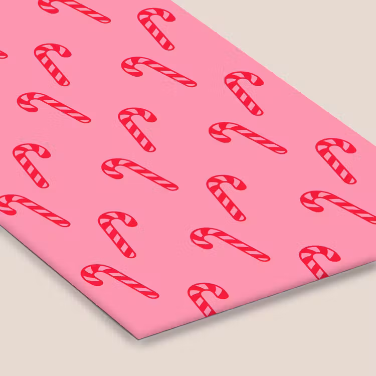 Poster met lijst - Kerst - Rood - Roze - Zuurstok — 7
