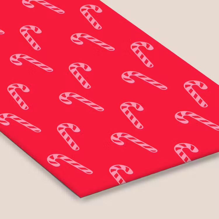 Poster met lijst - Kerst - Roze - Rood - Zuurstok — 7