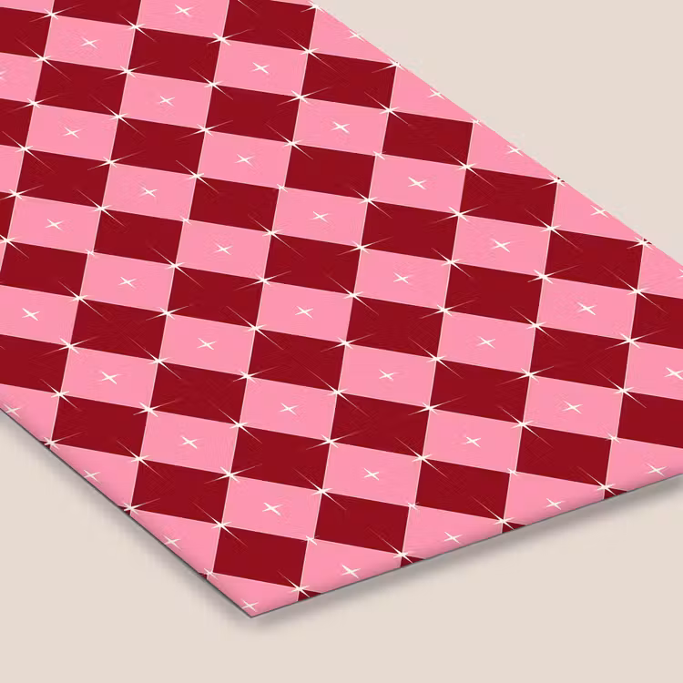 Poster met lijst - Ster - Rood - Roze - Kerst — 7