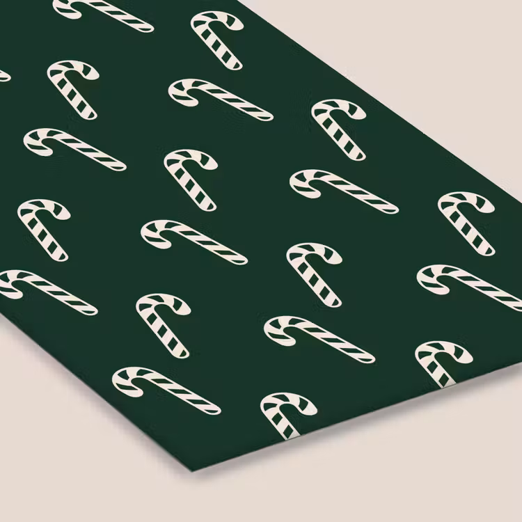 Poster met lijst - Kerst - Groen - Wit - Zuurstok — 7