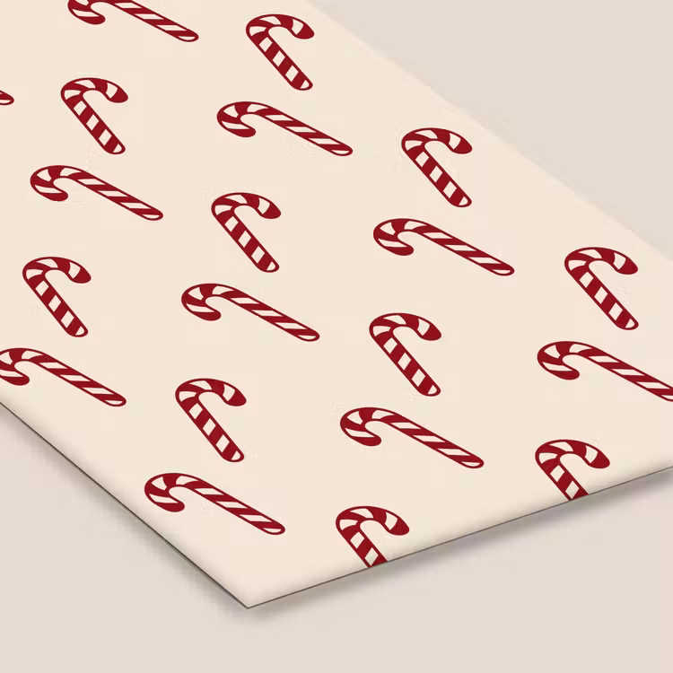 Poster met lijst - Kerst - Rood - Crème - Zuurstok — 7
