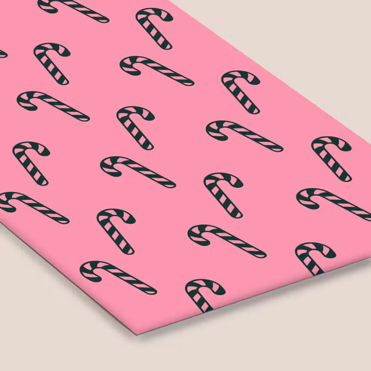 Poster met lijst - Kerst - Roze - Groen - Zuurstok — 7