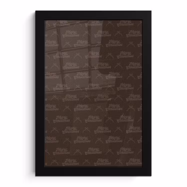 Poster met lijst - Tekst - Bruin - Strik — 1