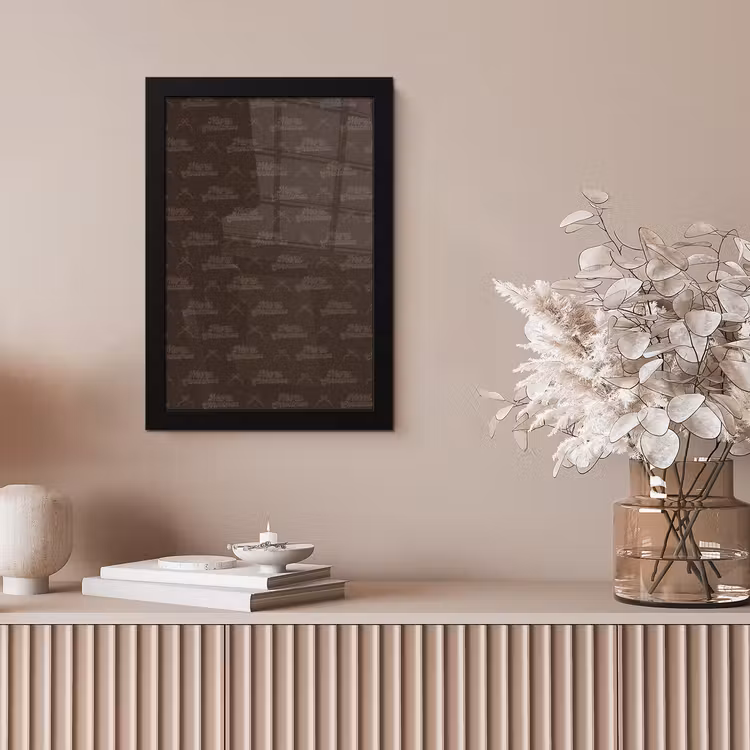 Poster met lijst - Tekst - Bruin - Strik — 5