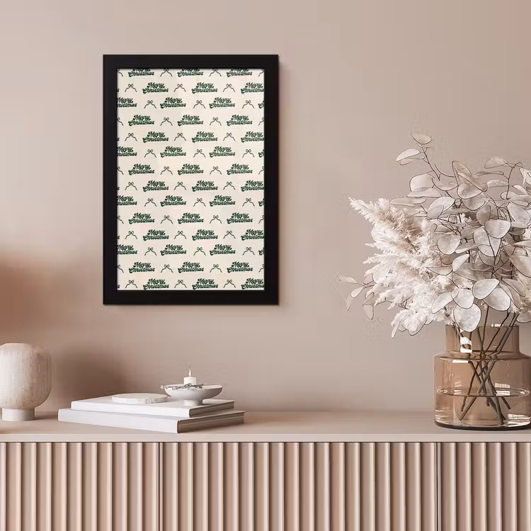 Poster met lijst - Tekst - Groen - Strik — 5