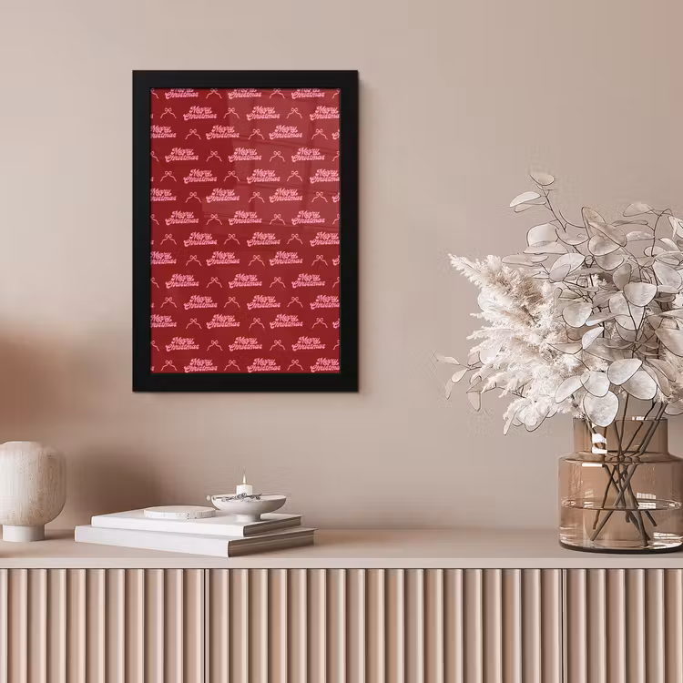 Poster met lijst - Tekst - Rood - Roze - Strik — 5