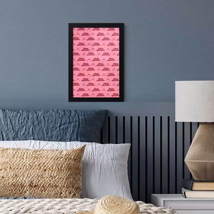 Poster met lijst - Tekst - Roze - Rood - Strik — 3
