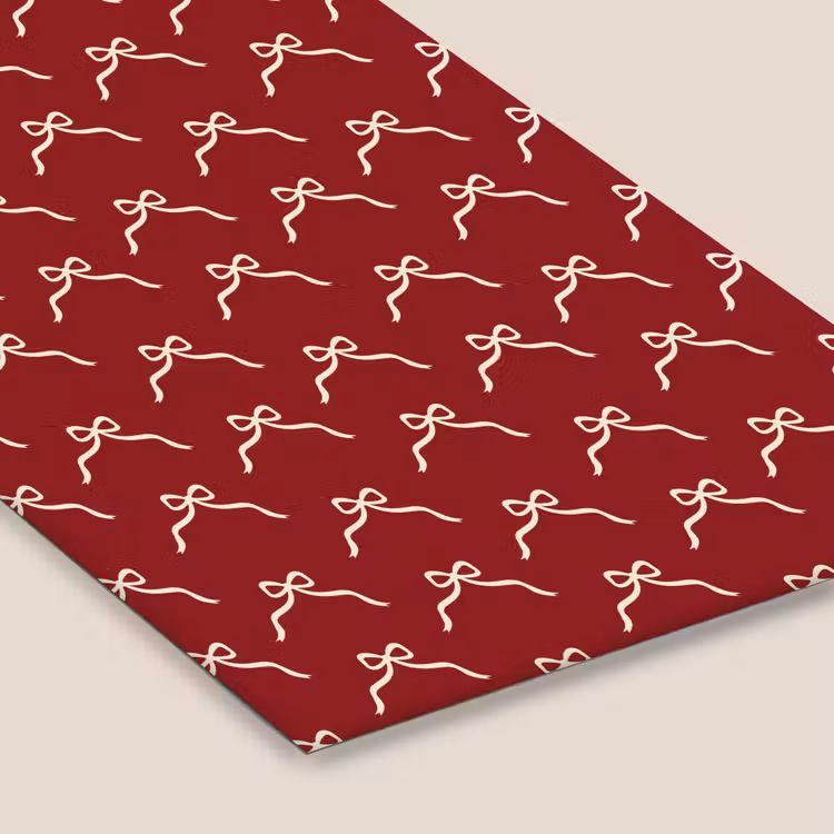 Poster met lijst - Strik - Kerst - Rood - Wit — 7