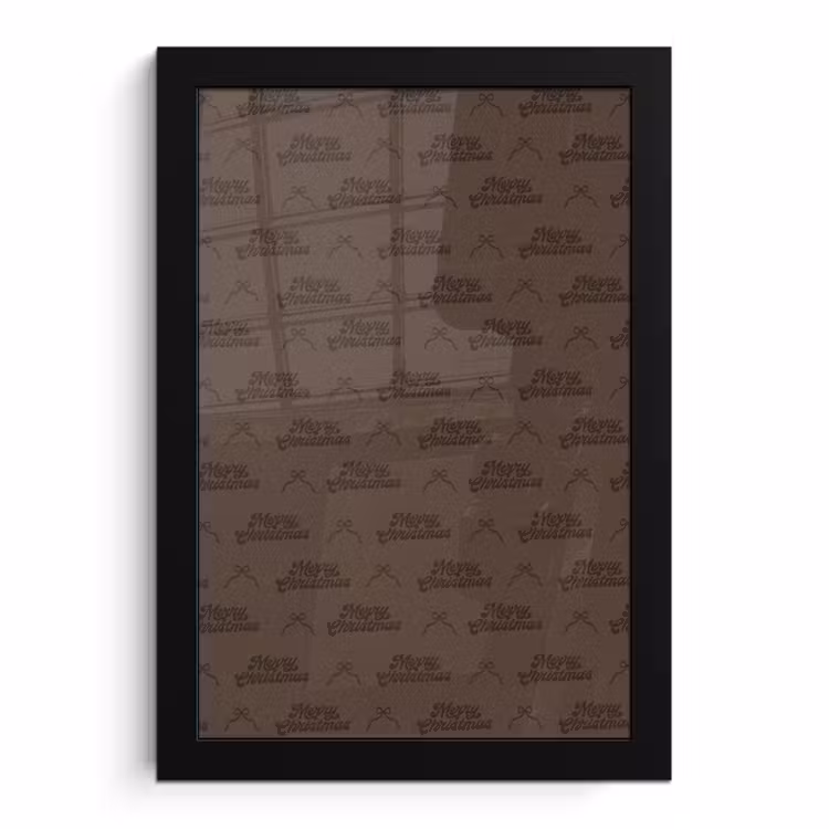 Poster met lijst - Tekst - Strik - Bruin — 1