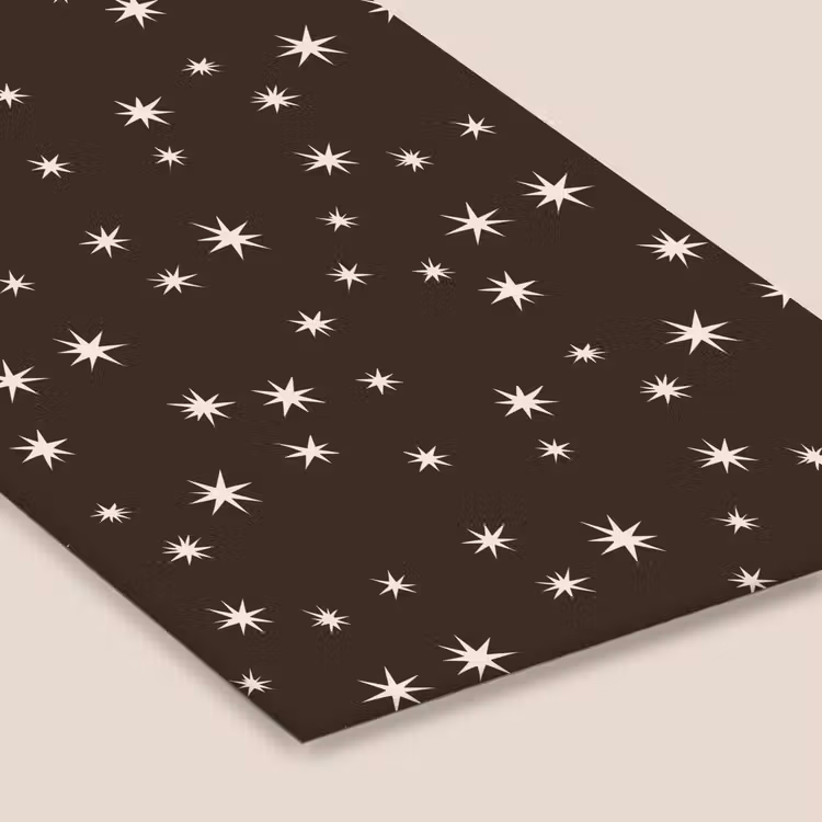 Poster met lijst - Bruin - Ster - Kerst — 7