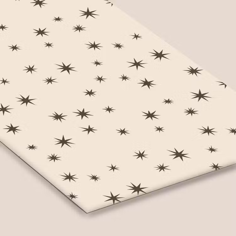 Poster met lijst - Kerst - Ster - Bruin — 7