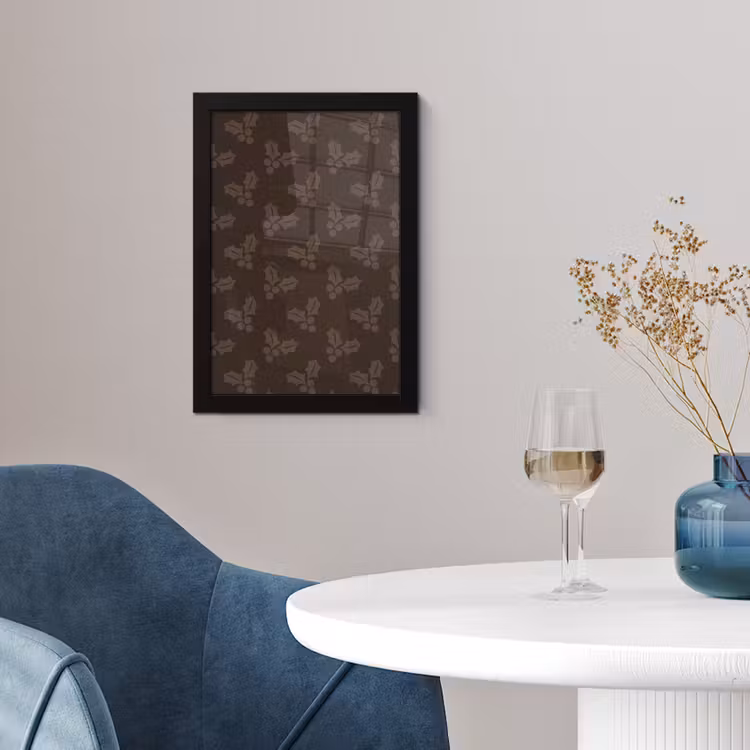 Poster met lijst - Kerst - Hulst - Bruin — 4