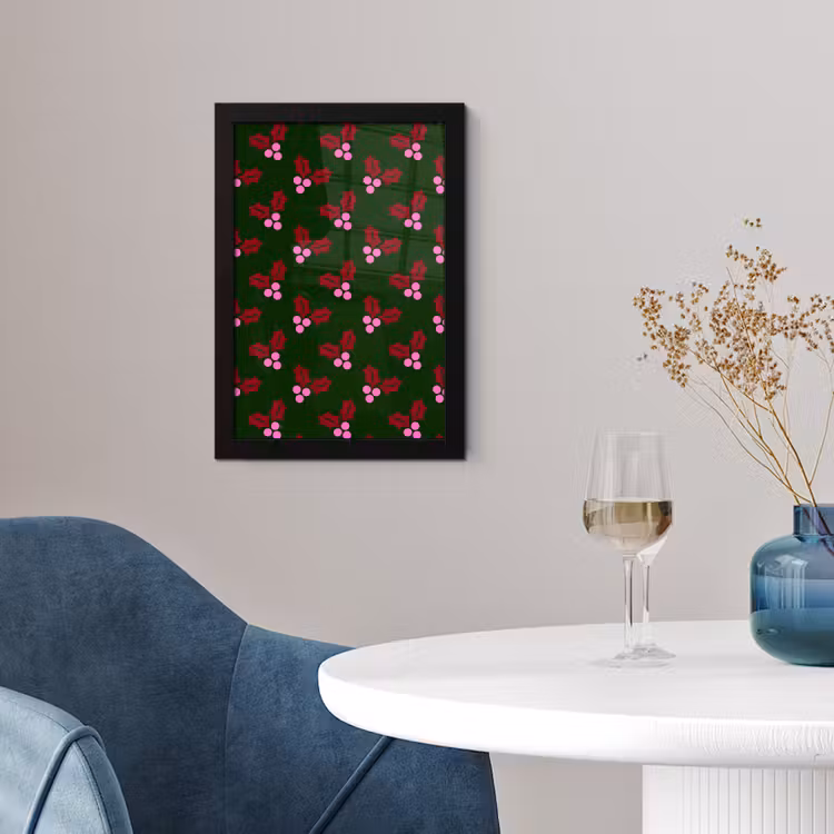 Poster met lijst - Neon - Hulst - Kerst — 4