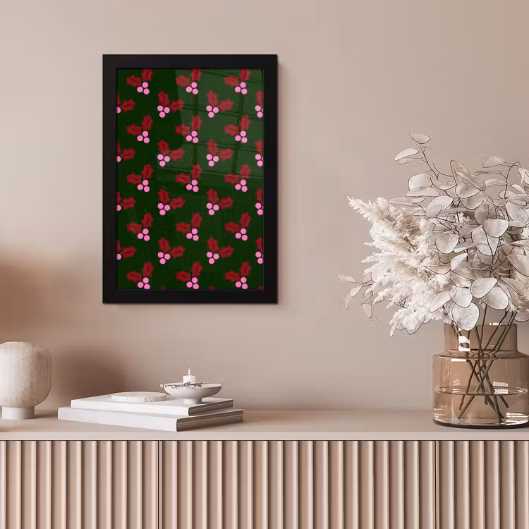 Poster met lijst - Neon - Hulst - Kerst — 5