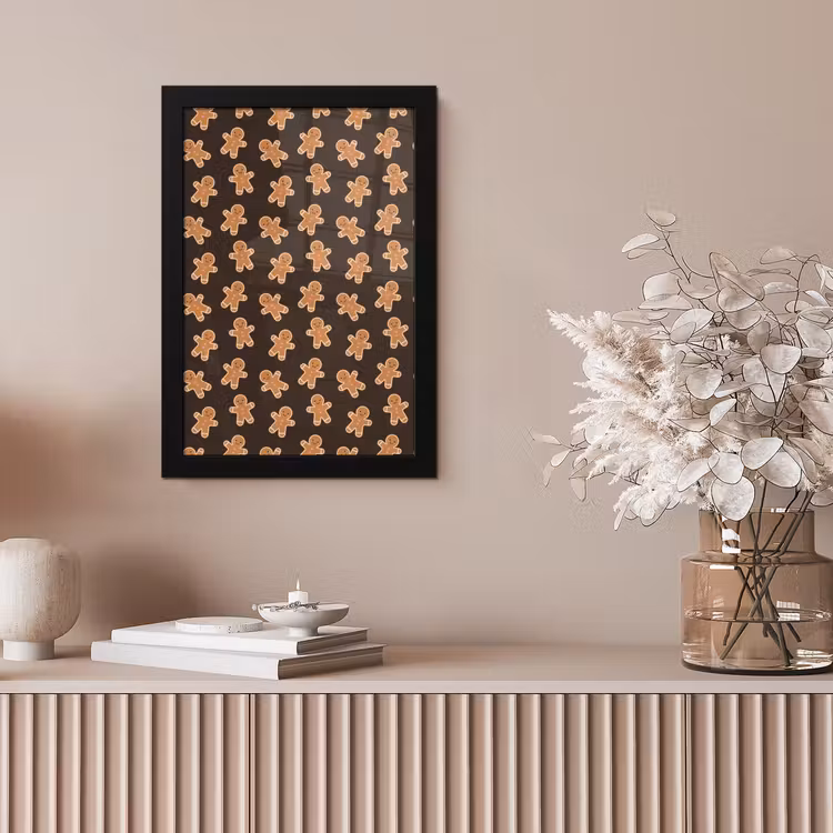 Poster met lijst - Bruin - Peperkoek - Kerst — 5