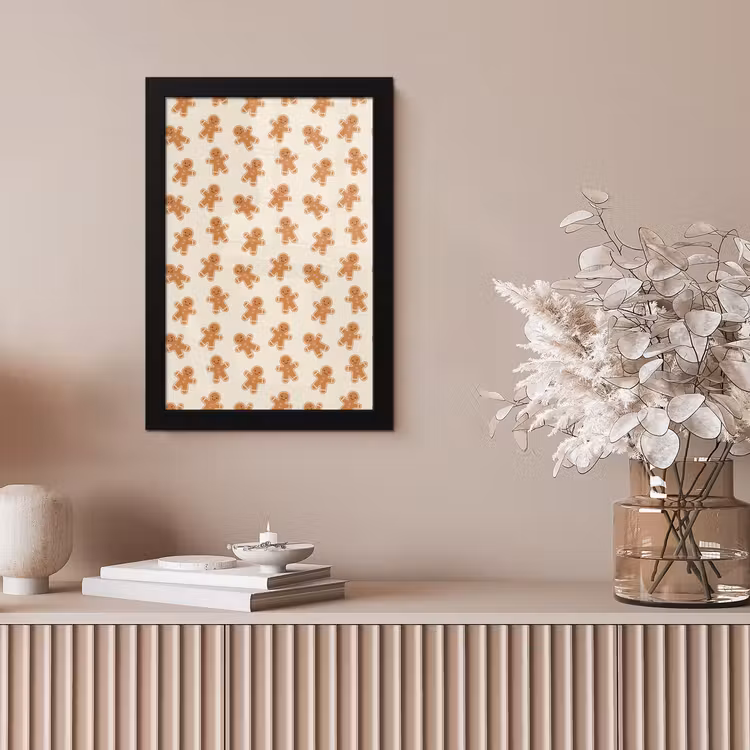 Poster met lijst - Peperkoek - Kerst - Crème — 5