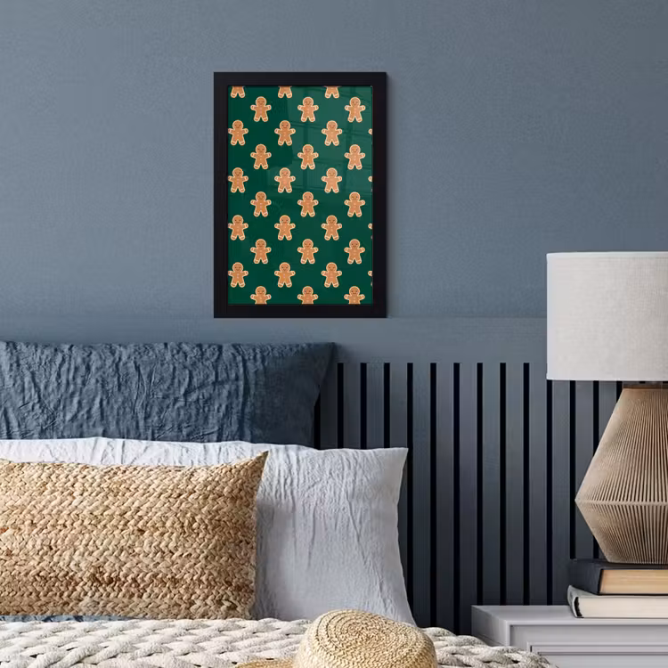 Poster met lijst - Peperkoek - Kerst - Groen — 3