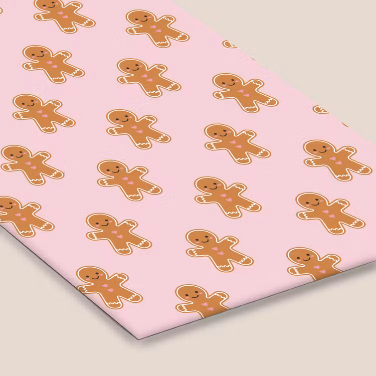 Poster met lijst - Peperkoek - Kerst - Roze — 7