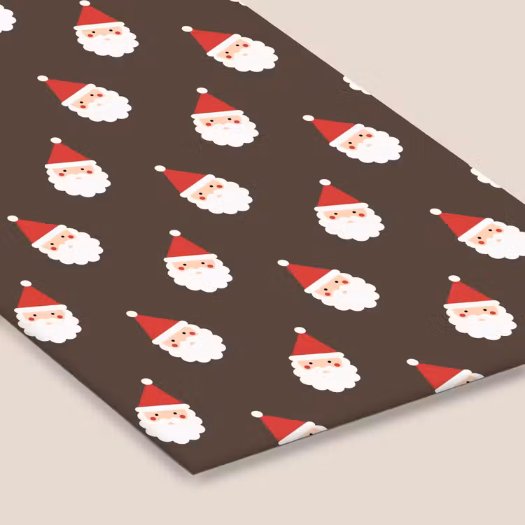 Poster met lijst - Kerstman - Kerst - Bruin — 7