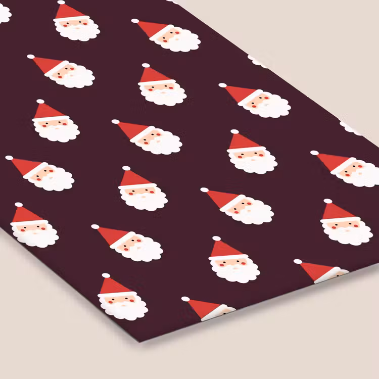 Poster met lijst - Kerstman - Kerst - Donker - Rood — 7