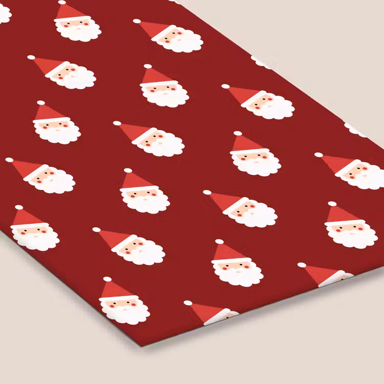 Poster met lijst - Kerstman - Kerst - Rood — 7