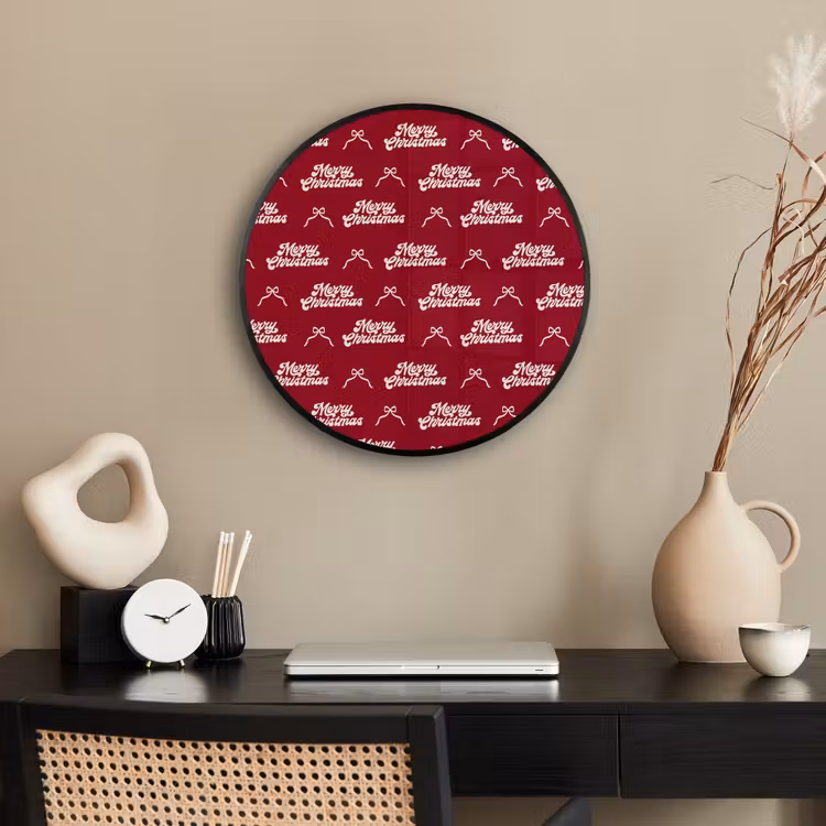 Ronde fotolijst - Tekst - Rood - Wit - Strik — 3