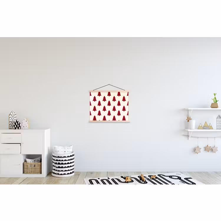 Schoolplaat - Kerstboom - Crème - Rood — 3