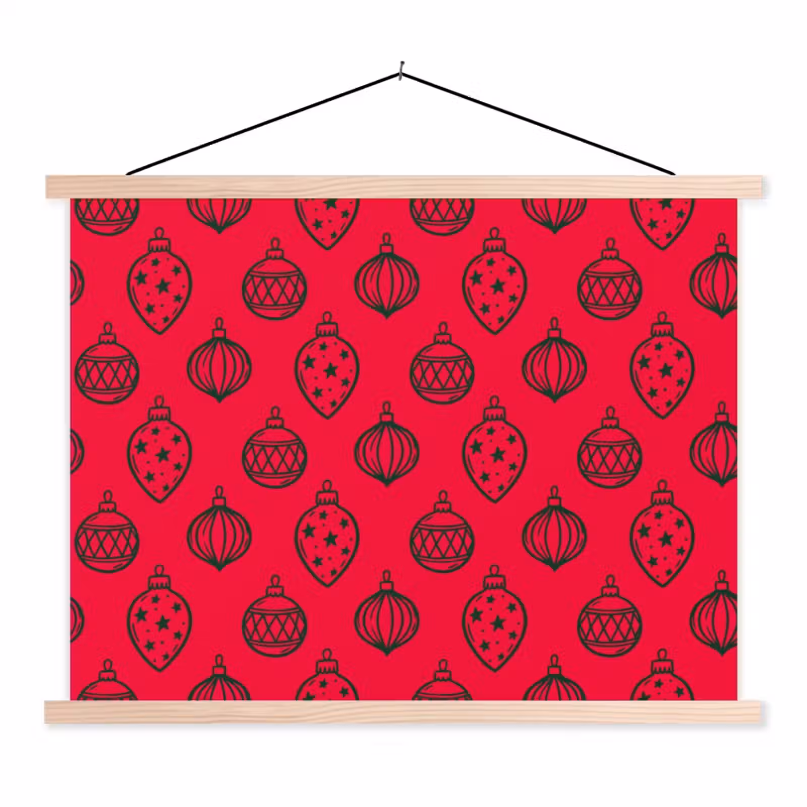 Schoolplaat - Kerstbal - Groen - Rood — 1