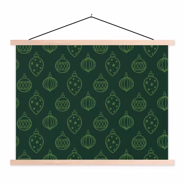 Schoolplaat - Kerstbal - Groen - Kerst — 1