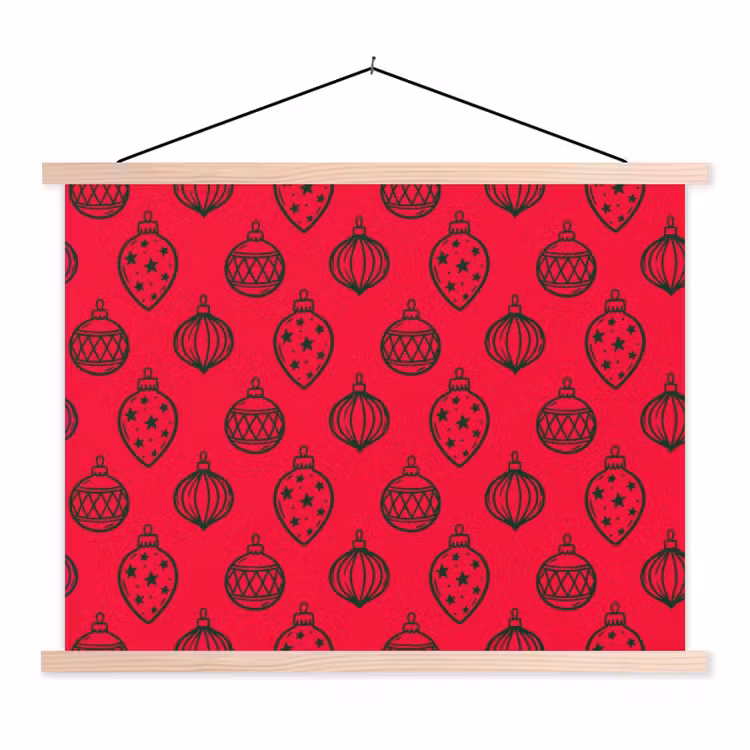 Schoolplaat - Kerstbal - Groen - Rood — 1