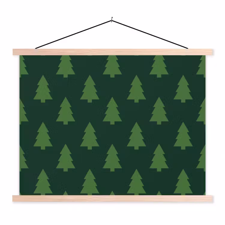 Schoolplaat - Kerstboom - Groen - Kerst — 1