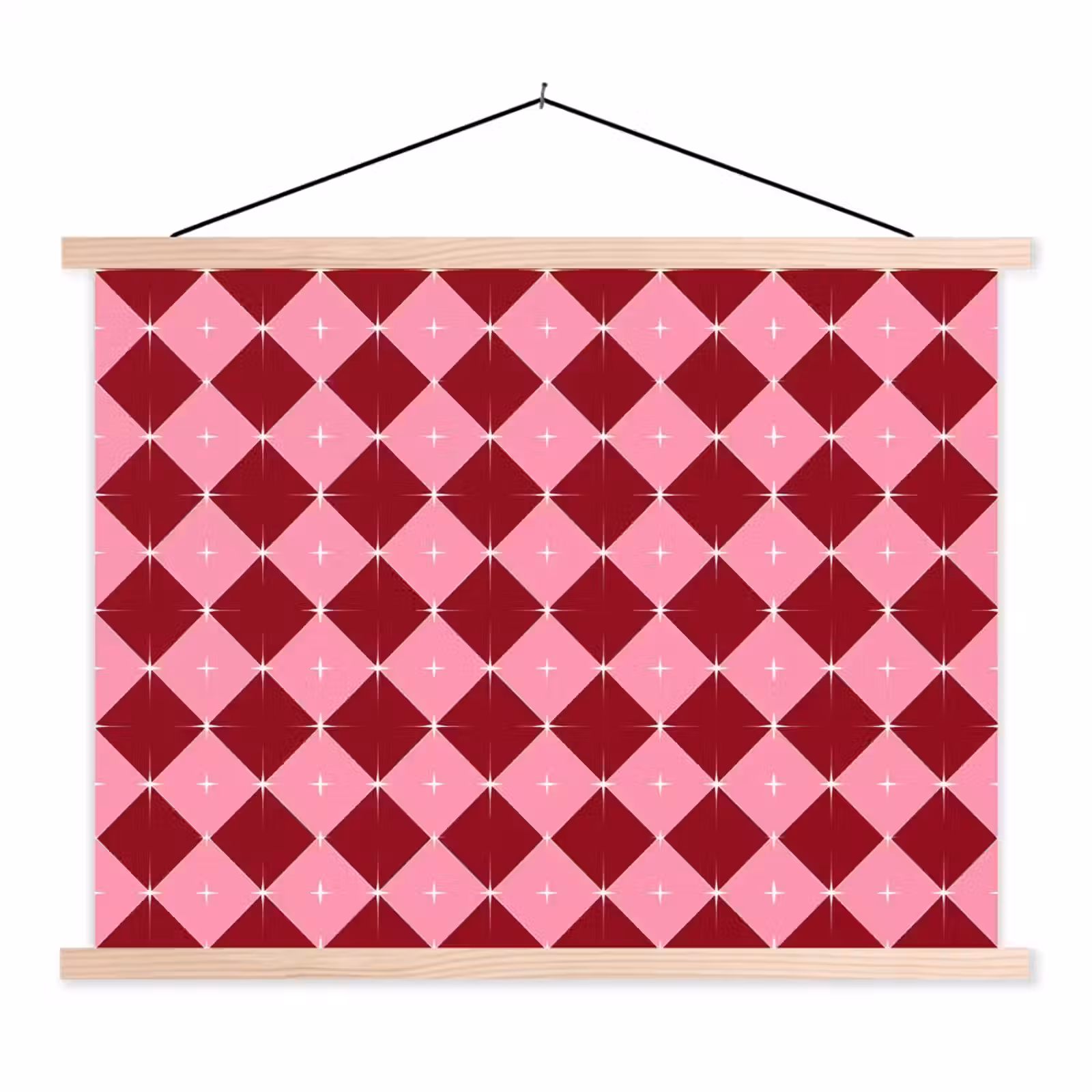 Schoolplaat - Ster - Rood - Roze - Kerst — 1