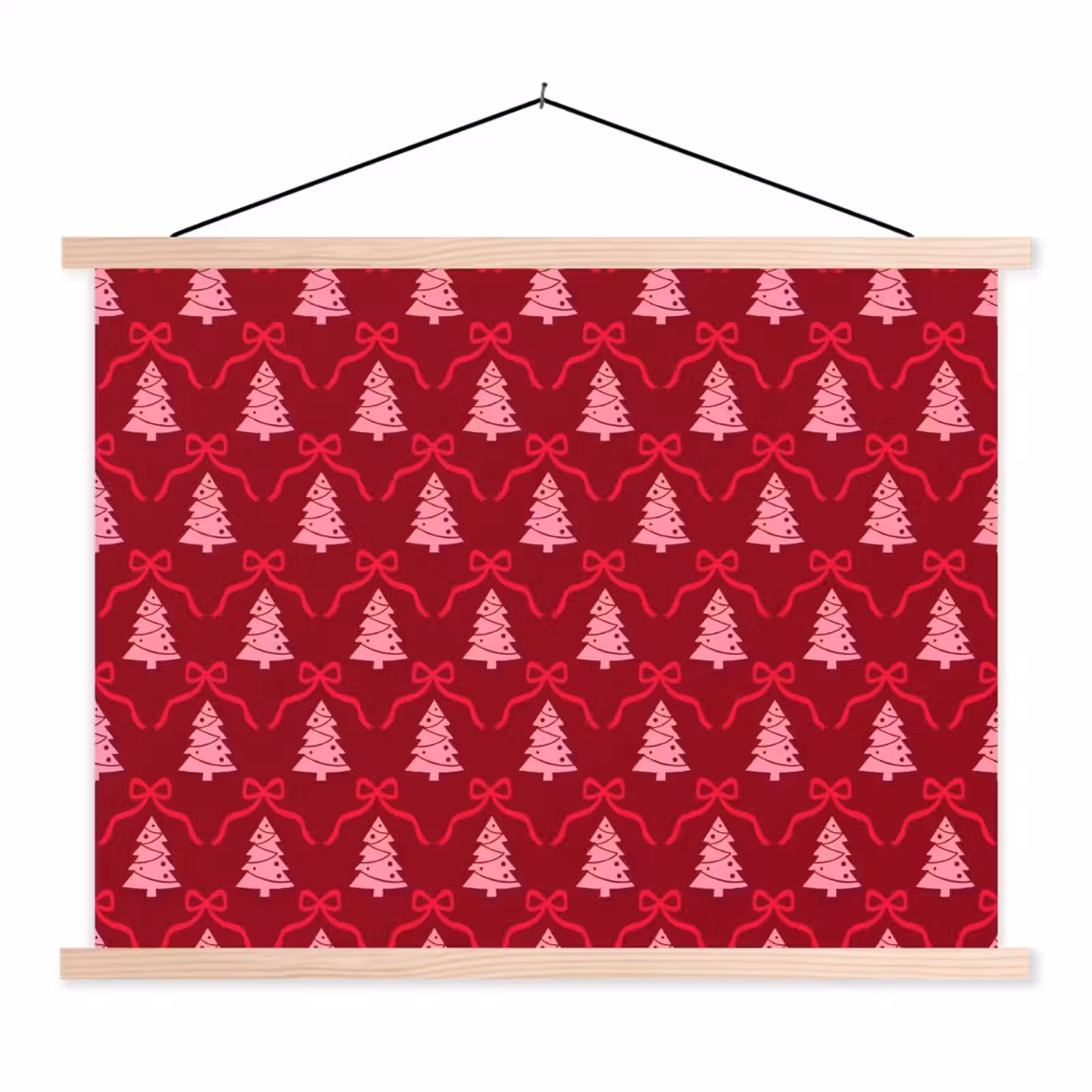 Schoolplaat - Strik - Rood - Roze - Kerst — 1