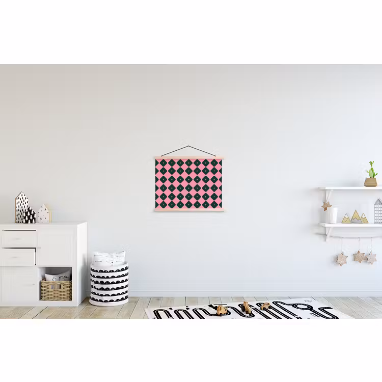 Schoolplaat - Kerst - Roze - Groen - Ster — 3