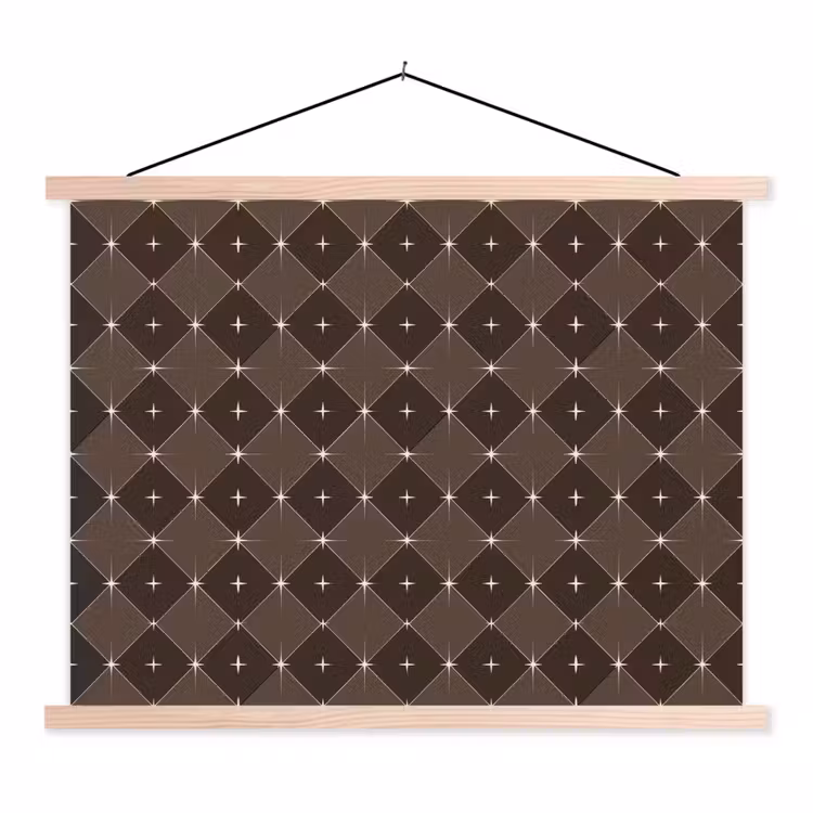Schoolplaat - Ster - Bruin - Taupe - Kerst — 1