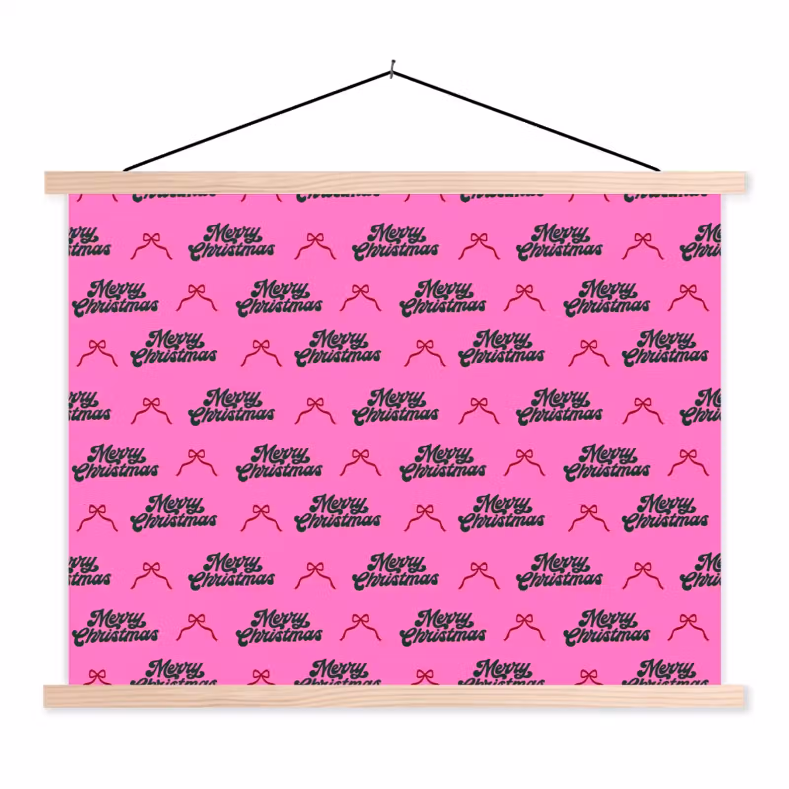 Schoolplaat - Tekst - Neon - Roze - Kerst — 1
