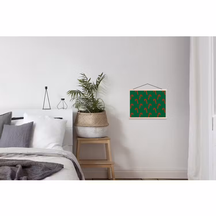 Schoolplaat - Kerst - Groen - Rood - Zuurstok — 2
