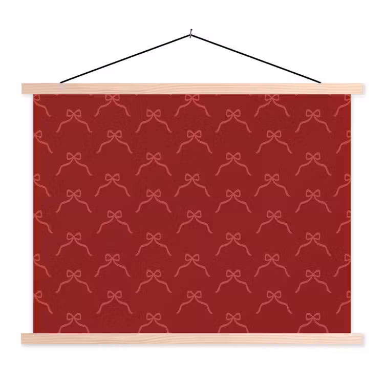 Schoolplaat - Strik - Roze - Rood - Kerst — 1