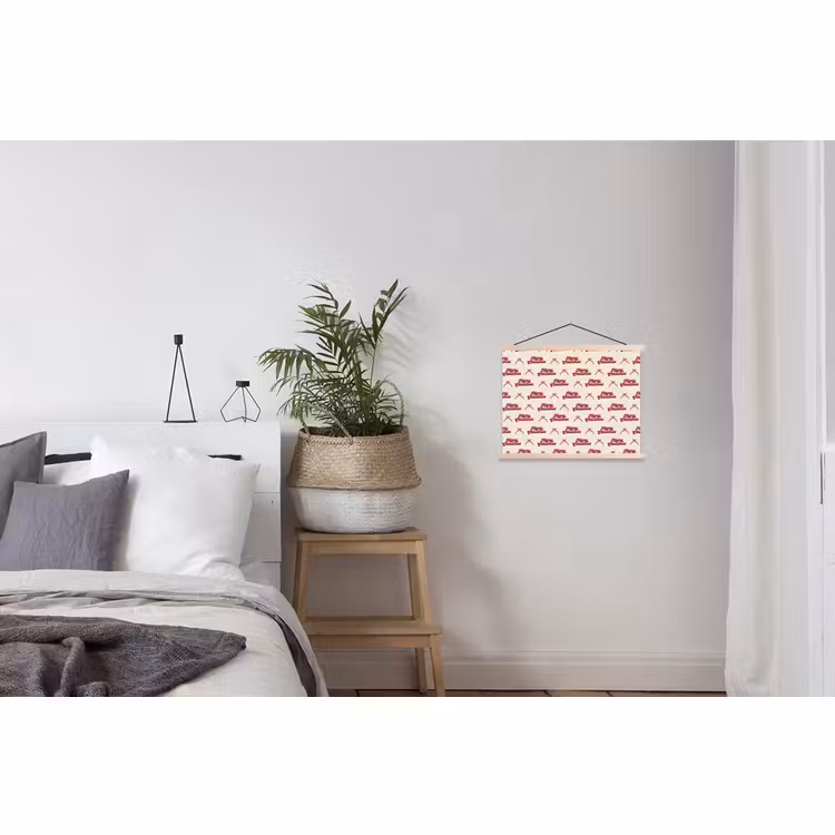 Schoolplaat - Tekst - Rood - Crème - Strik — 2