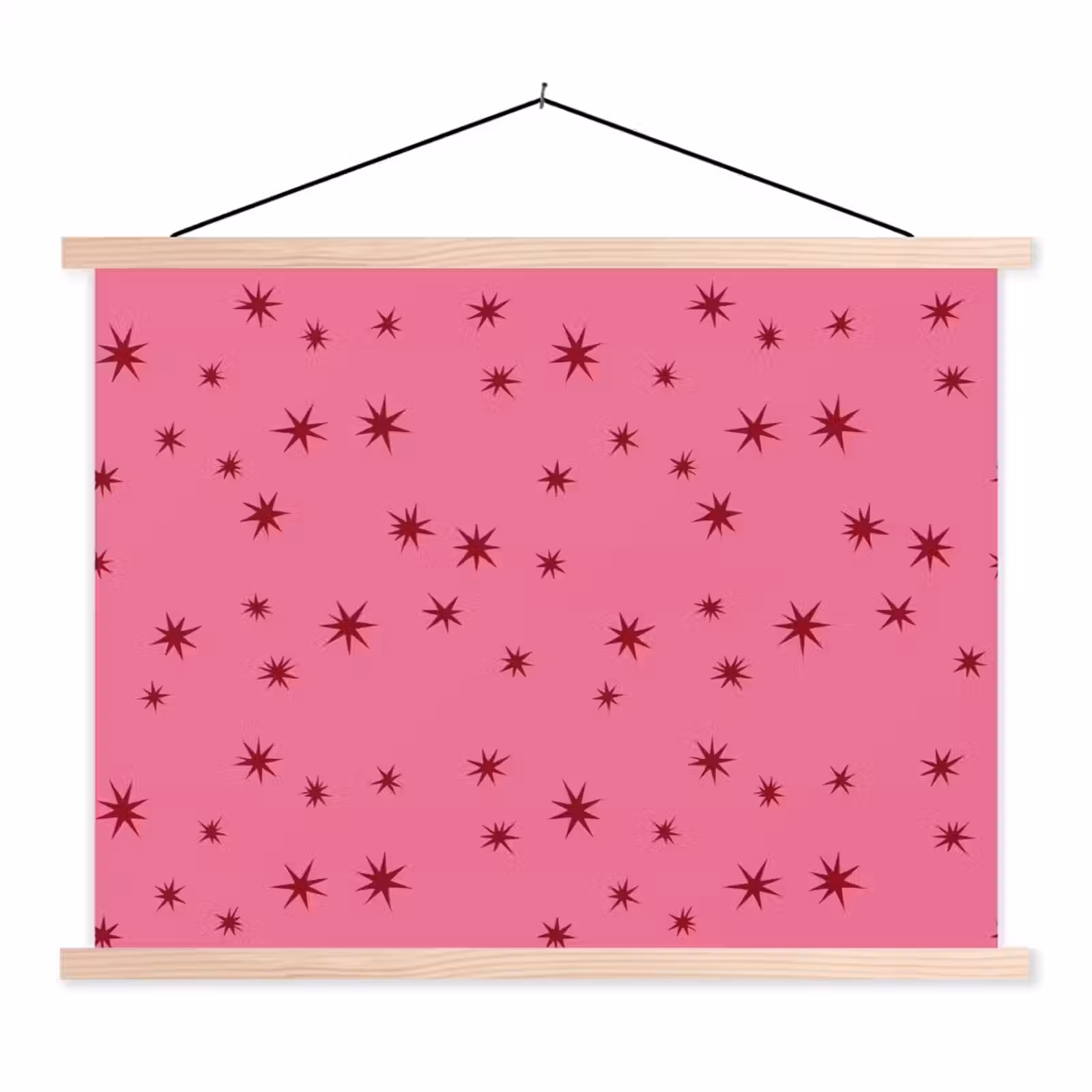 Schoolplaat - Kerst - Ster - Rood - Roze — 1
