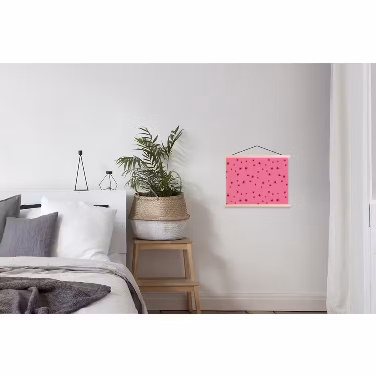 Schoolplaat - Kerst - Ster - Rood - Roze — 2