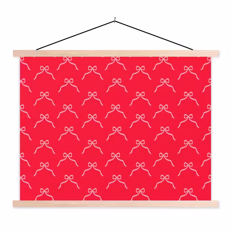 Schoolplaat - Strik - Rood - Kerst — 1