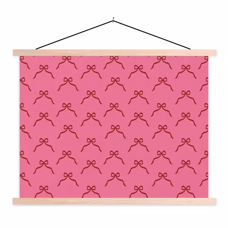 Schoolplaat - Strik - Rood - Roze - Kerst — 1