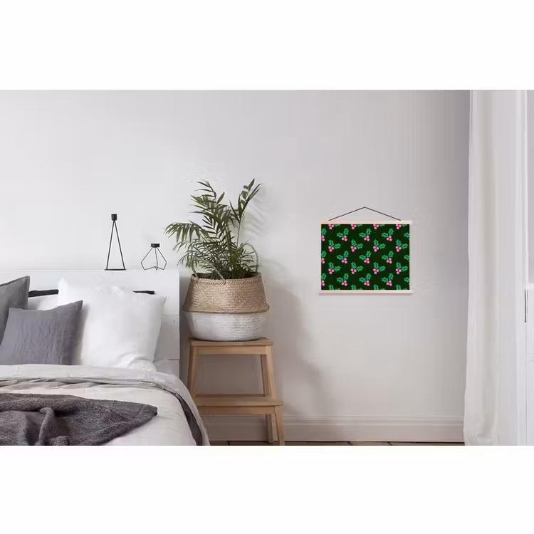 Schoolplaat - Hulst - Groen - Roze - Kerst — 2