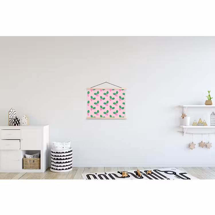 Schoolplaat - Kerst - Hulst - Roze — 3