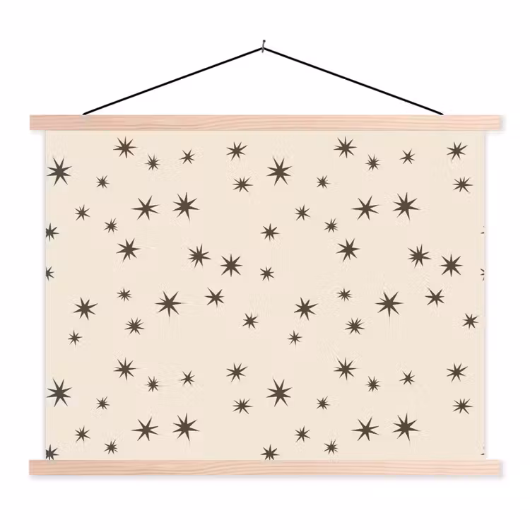 Schoolplaat - Kerst - Ster - Bruin — 1