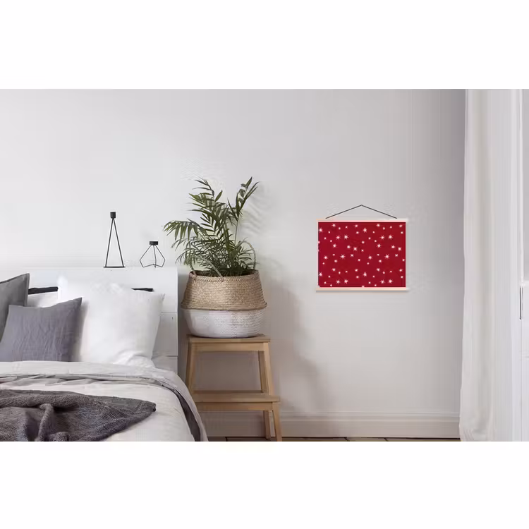 Schoolplaat - Rood - Wit - Kerst - Ster — 2