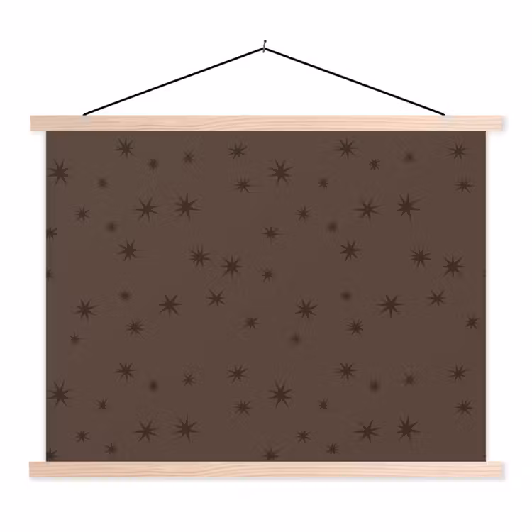 Schoolplaat - Ster - Bruin - Kerst — 1