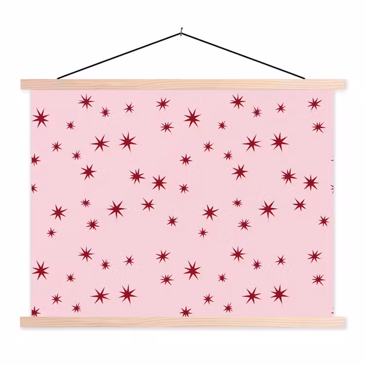 Schoolplaat - Ster - Roze - Rood — 1