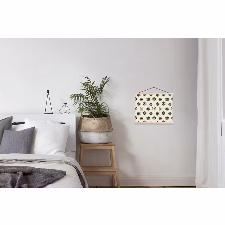 Schoolplaat - Sneeuwvlok - Crème - Groen - Kerst — 2